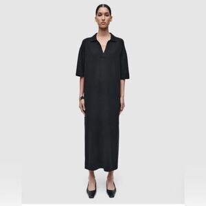 COS Black Minimalist Midi Dress XS